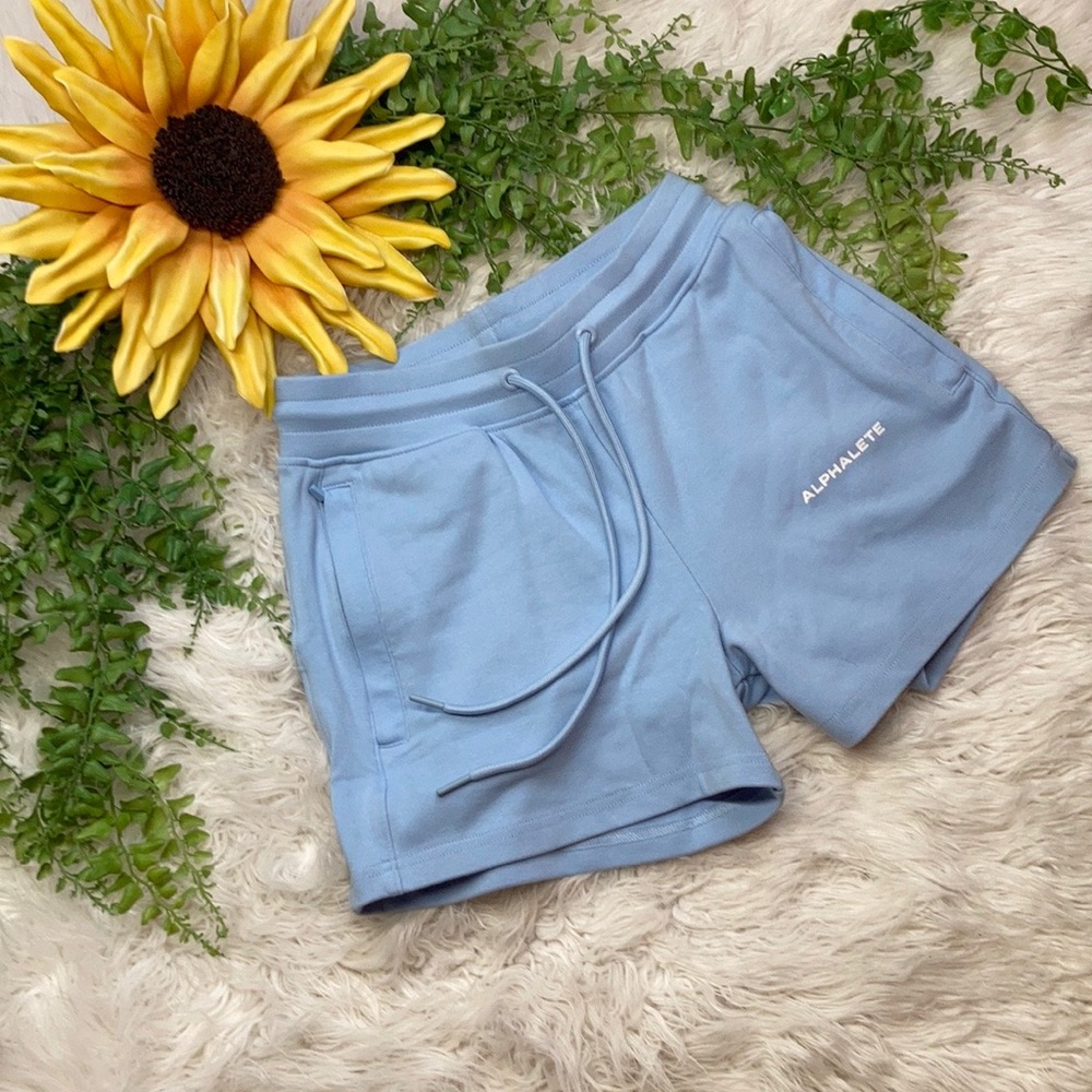 Alphalete Core Women Shorts Light Blue Size S, M, L, XL